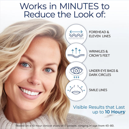 Plexaderm Rapid Reduction Serum — Instantly and visibly diminishes under-eye bags, wrinkles, dark circles, fine lines, and crow's feet; full-size product.